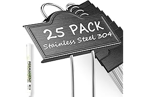 Metal Plant Labels Weatherproof 25 Pack: Mark Your Green Friends