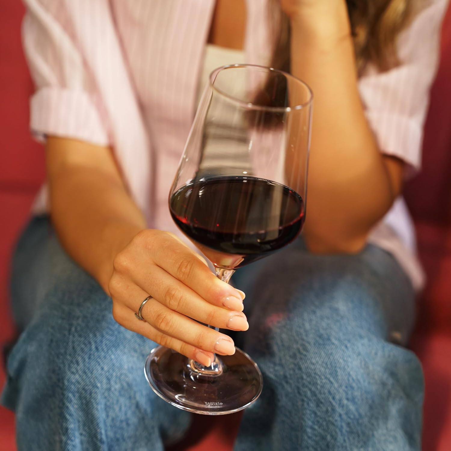 Stölzle Lausitz Red Wine Glasses Revolution Set of 6, 16 1/2 oz – Premium Crystal Glasses for Red Wine – Elegant Goblets for Maximum Aroma – Dishwasher & Shock Resistant