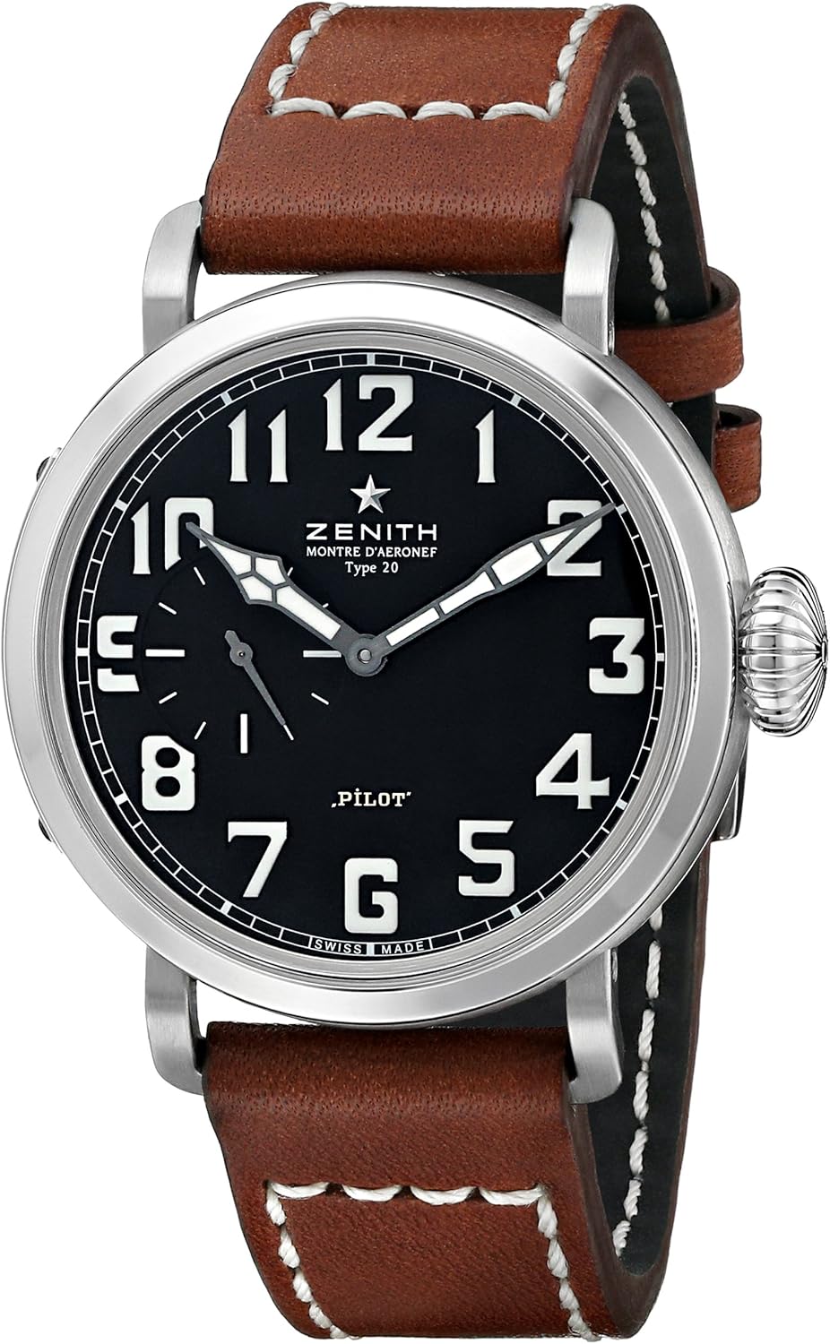 Zenith Men’s 031930681.21C Pilot Analog Display Swiss