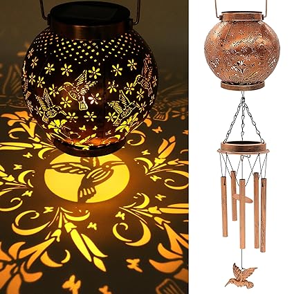 YJFWAL Hummingbird Wind Chimes for Outside 30
