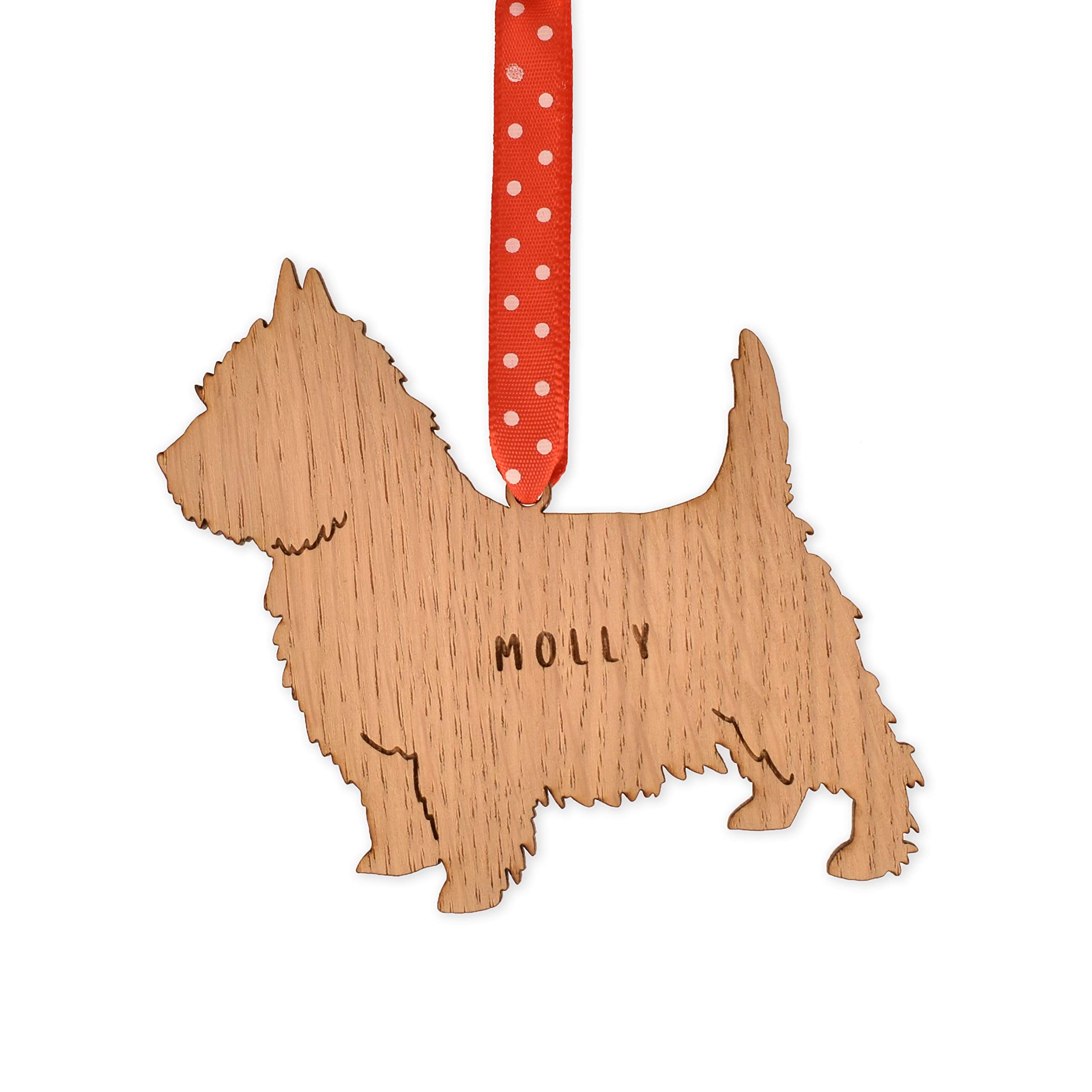 Personalised West Highland Terrier dog shaped bauble | christmas tree decorations | present for pet keepsake ornament