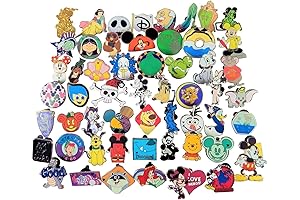 Disney Pin Trading: Set of 30 Enamel Pins for Collecting, Trading, and Display