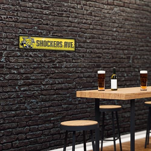 Vista 298 de Rico Industries Letrero de plástico de la NCAA de plástico de 4 x 16 pulgadas Alternativo