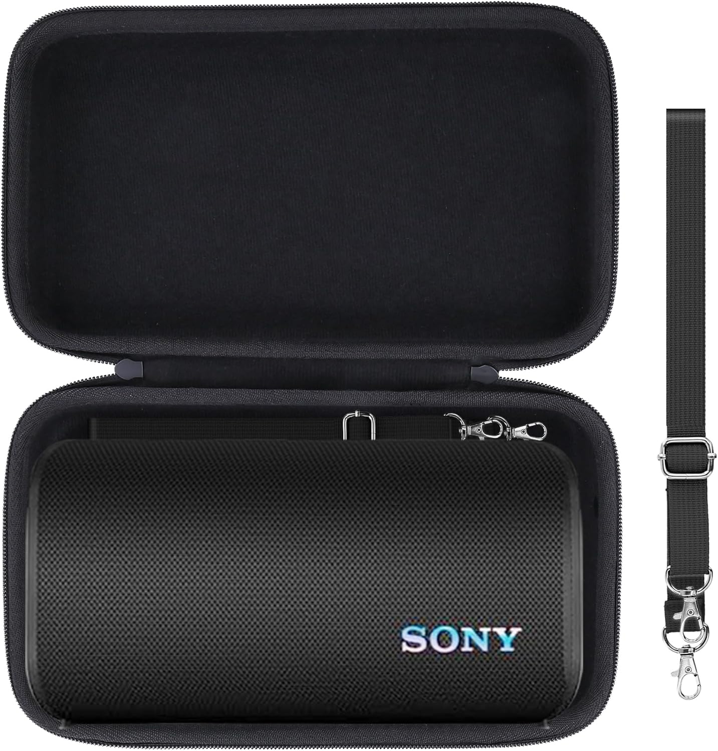 co2CREA Hard Case Replacement for Sony ULT Field 3 Wireless Portable Bluetooth Speaker (Black Case)