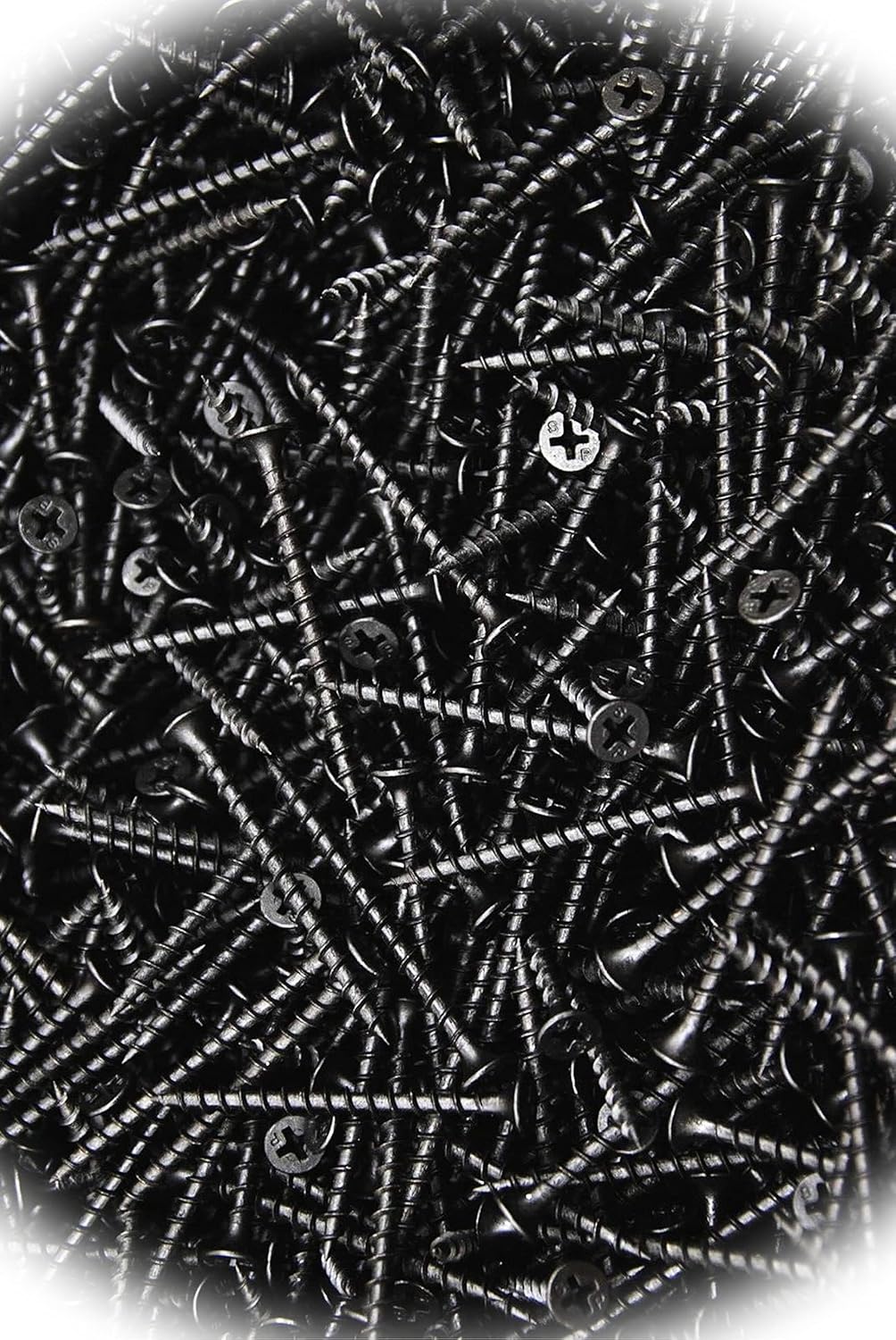 New Pack of (3500) Phillips Bugle Head 6 x 2 Coarse Drywall Wood Screw - Plain Black Bulk Multi-Purpose Comprehensive Hardware Fastener Assortment Kit MoPNEM03707