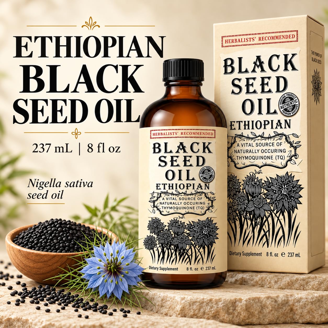 Ethiopian Black Seed Oil 8 fl oz Cold Pressed High Thymoquinone — Amazon image 8