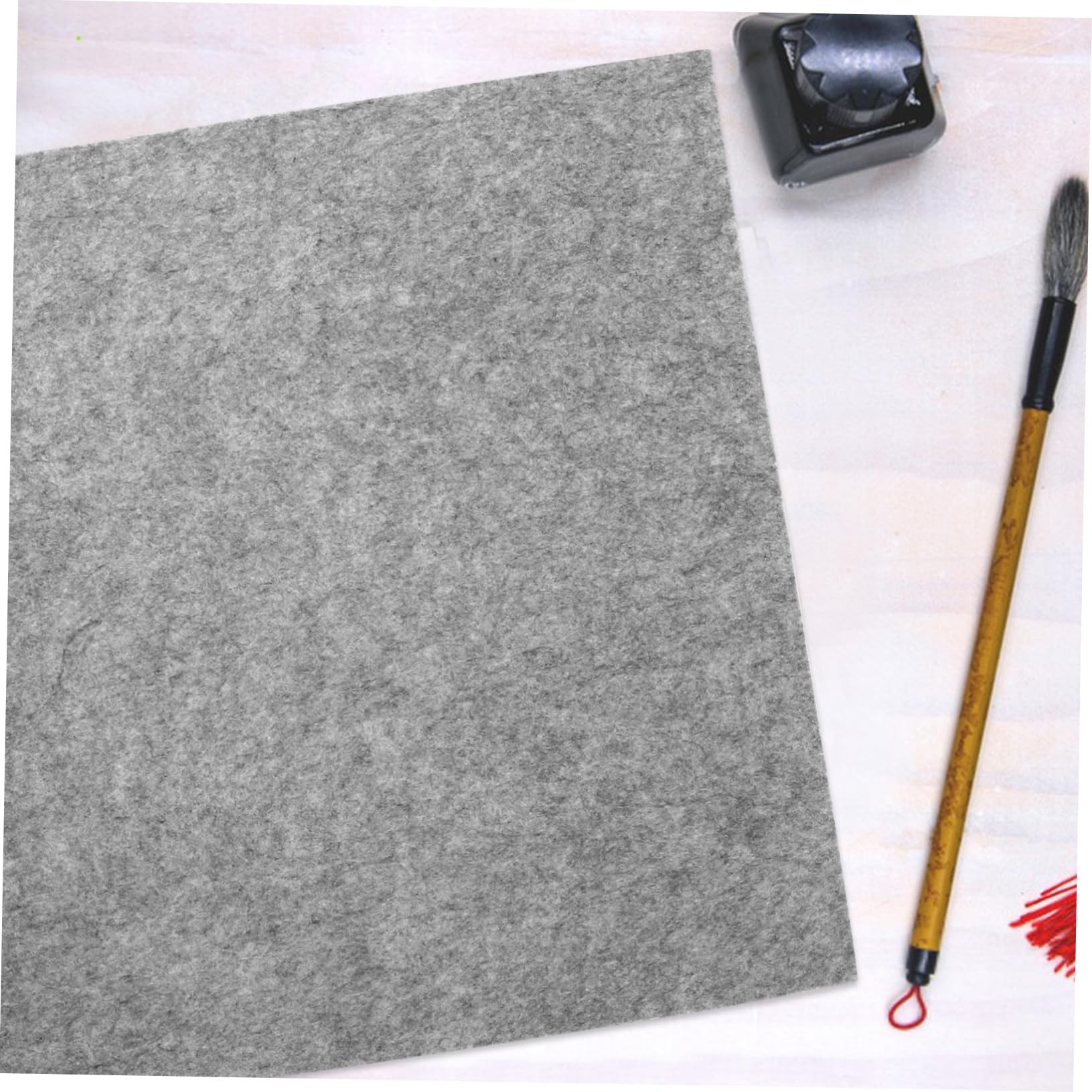 Gadpiparty 5 Pièces feutre de dessin, écriture, tissu feutre pour l'artisanat stylos pinceaux pratique bloc-notes de peinture pupitre Light Grey