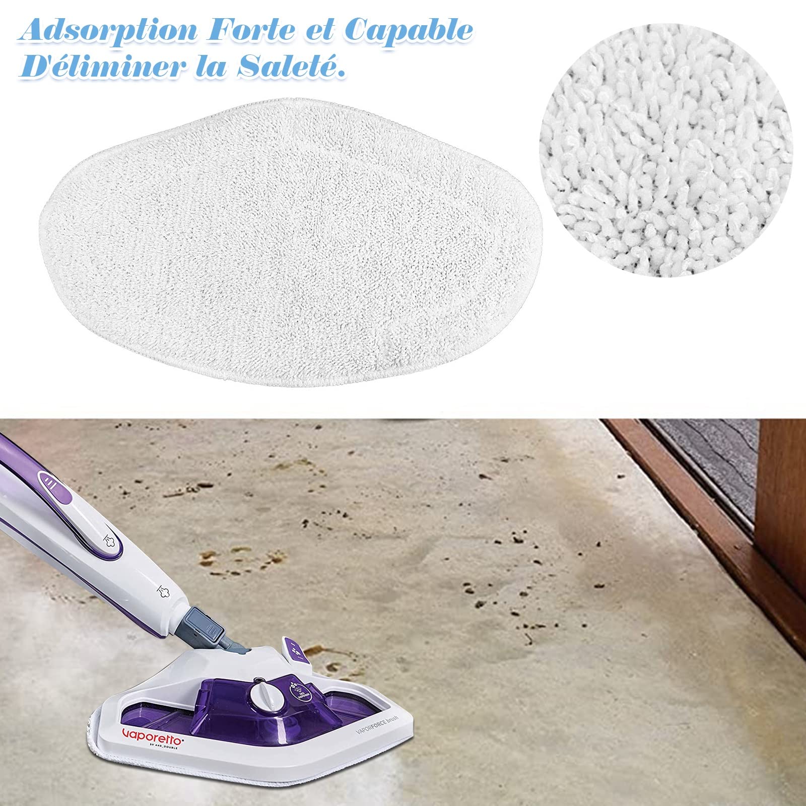4 Panni Di Ricambio In Microfibra Per Polti Vaporetto - Compatibili Con Smart E Serie SV