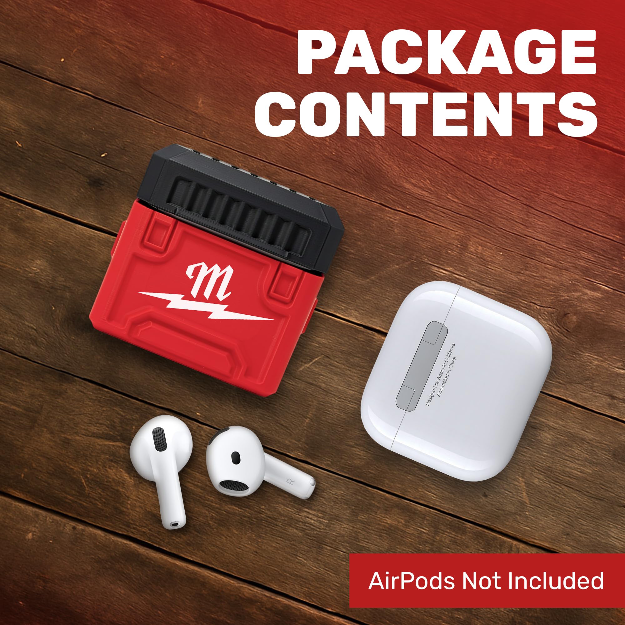 Amazon | AirPod 4 ケース Milwaukee Packout用 – 丈夫なツール