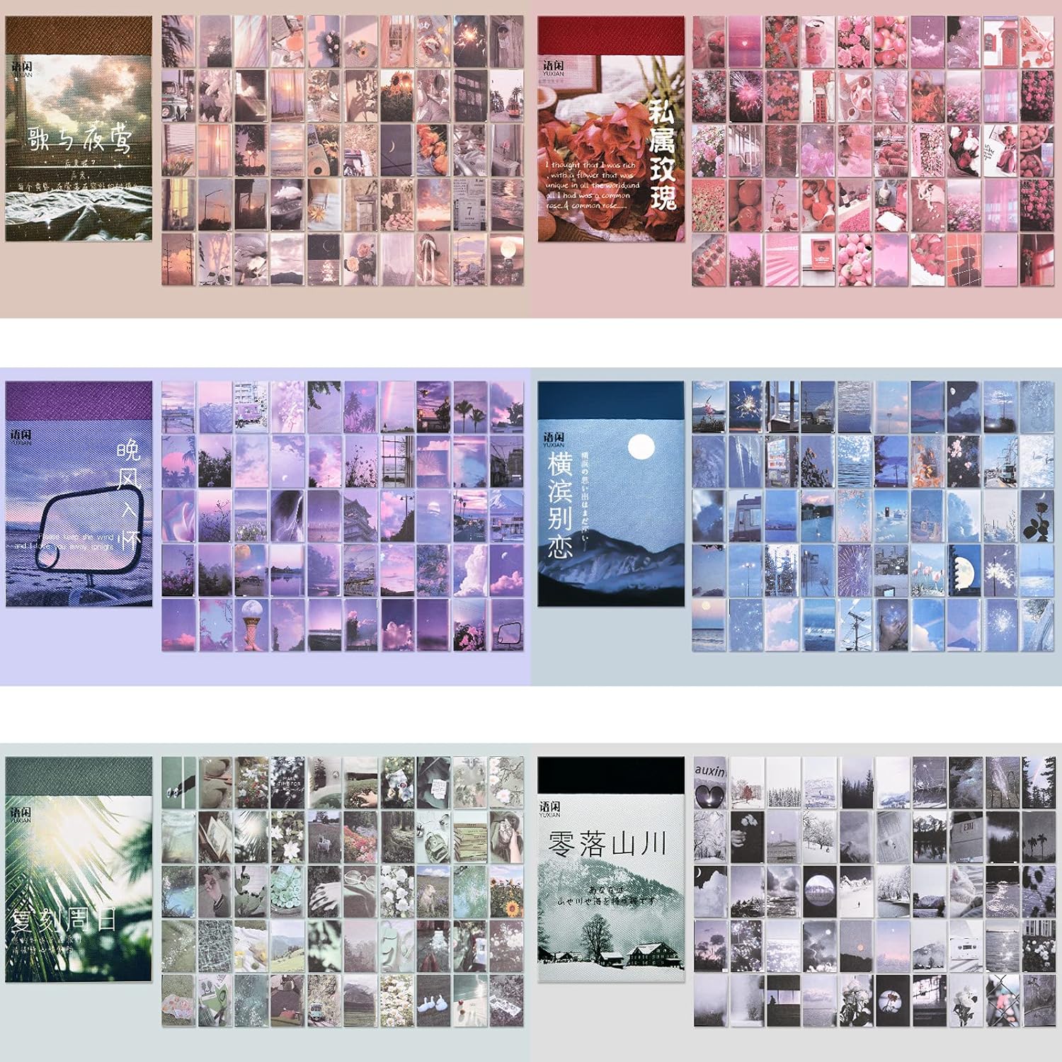 12 Sets 600 Pieces Washi Stickers Set Scrapbooking Aesthetic Stickers Artistic Stickers Vintage Washi Stickers for Journaling Diary Planner Album Diary Card Making Arts Crafts (Charming Style)