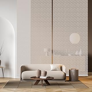 DECOLAB Hanging Room Divider, Sheer Privacy Seperator Panel for Living S...
