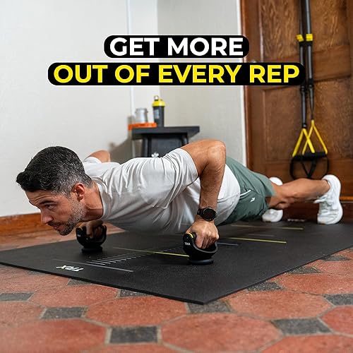 Miniatura 3 de TRX Push-It - Asas de flexión para entrenamiento de fuerza, entrenamientos de gimnasio en casa, equipo de ejercicio de núcleo y parte superior del