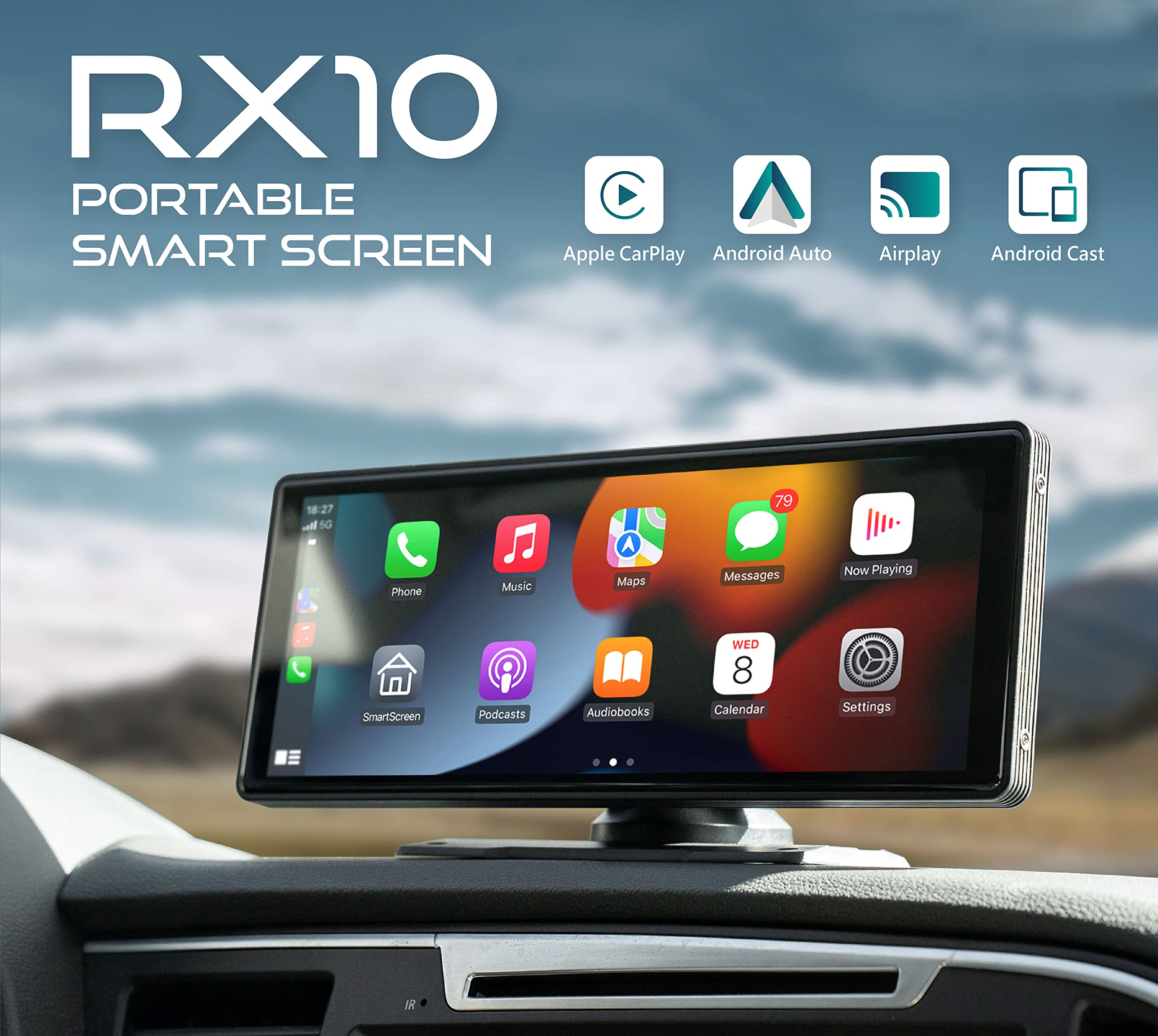 CORAL VISION RX10 10-inch Portable CarPlay Large Smart CORAL VISION RX10 10-inch Portable CarPlay Large Smart