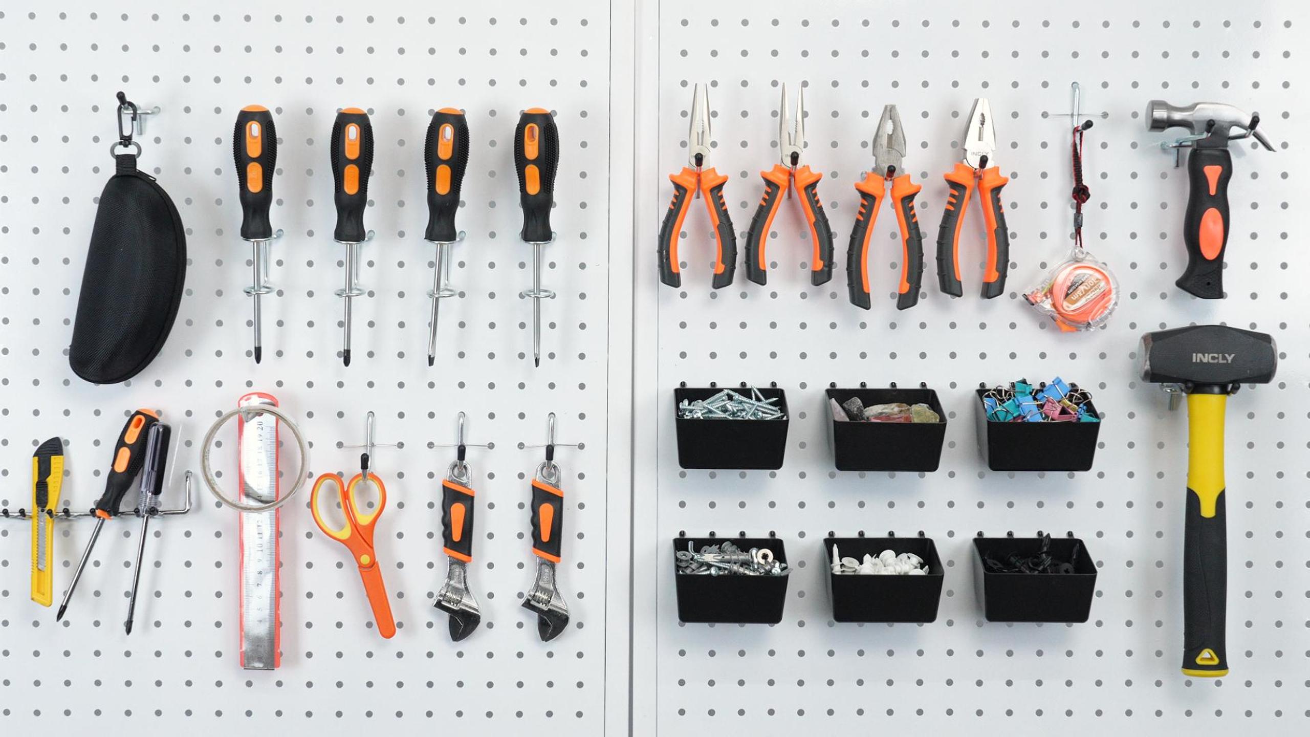 Amazon.com: INCLY 170PCS 1/4 Inch Pegboard Hooks Kit, Extra Thick