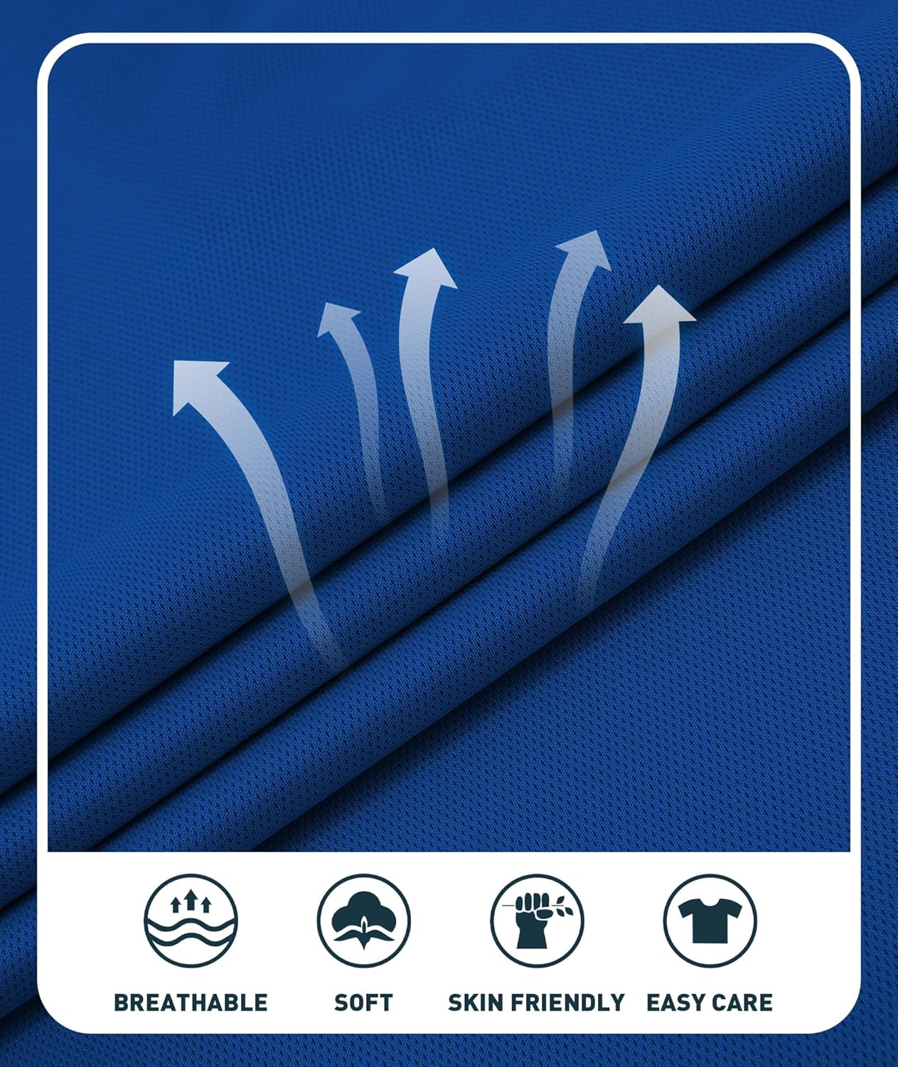 V VALANCH 3 Pack Men's Long Sleeve Polo Shirts Moisture Wicking Golf Polos Business Travel Casual Collared Shirt - Image 4