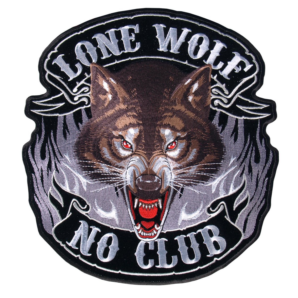 Hot Leathers - PPA3850 Lone Wolf, No Club Patch (5" Width x 5" Height)
