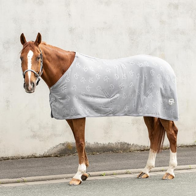 SUNRIDE Manta refrigerante Wellington para Caballos Hecha de Suave Forro Polar Anti-Pilling