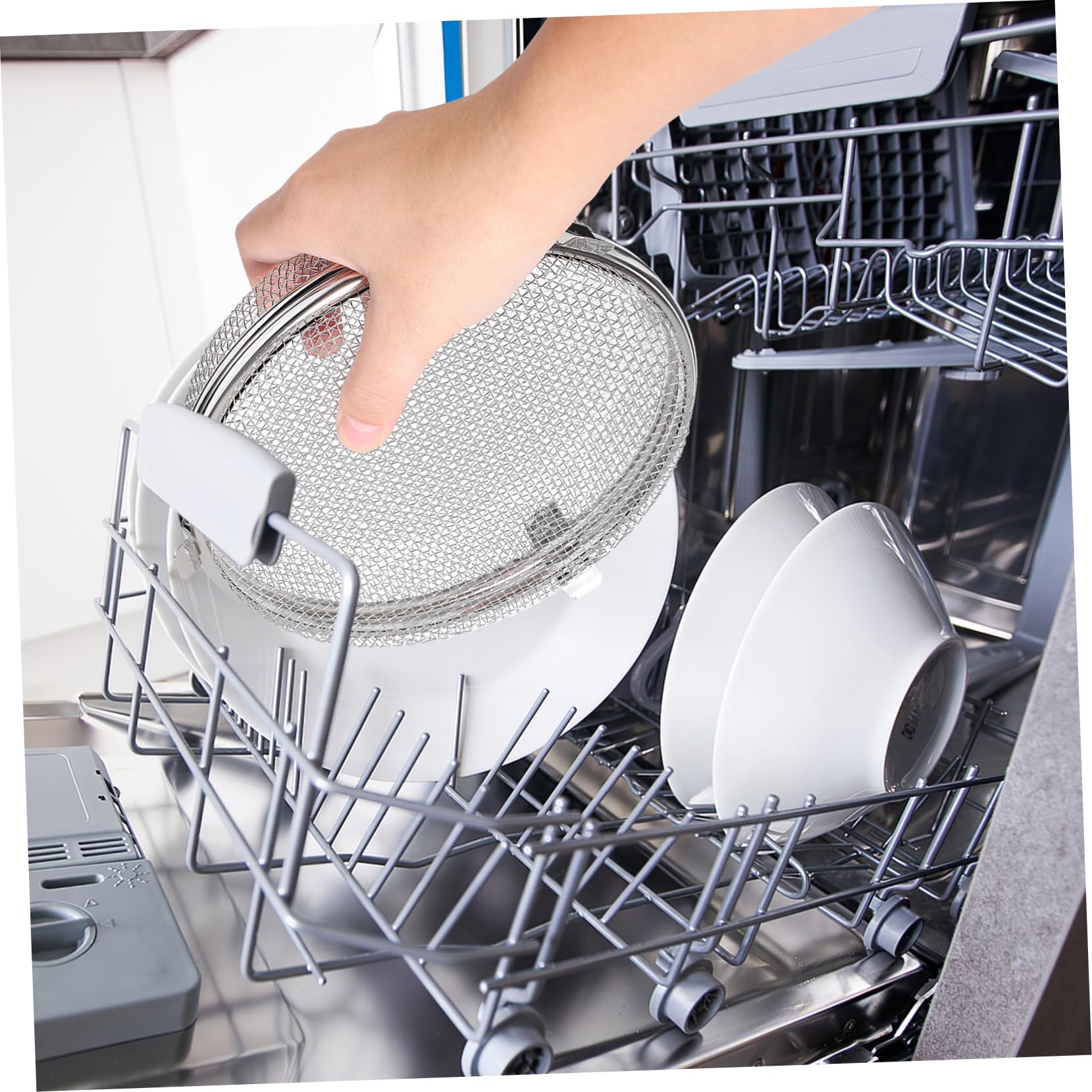 Ciieeo Lot De 4 Paniers De Lave-Vaisselle Pour Articles Pour Bébé Panier À Couverts Panier De Vidange D'Évier De Cuisine En Osier Paniers De Rangement Panier À Ustensiles De