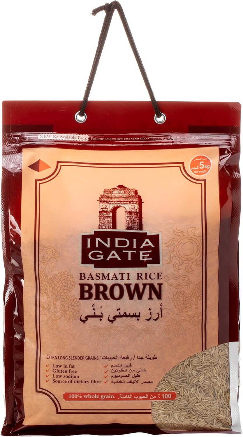 INDIA GATE BROWN RICE 5KG Buy Online at Best Price in KSA Souq is