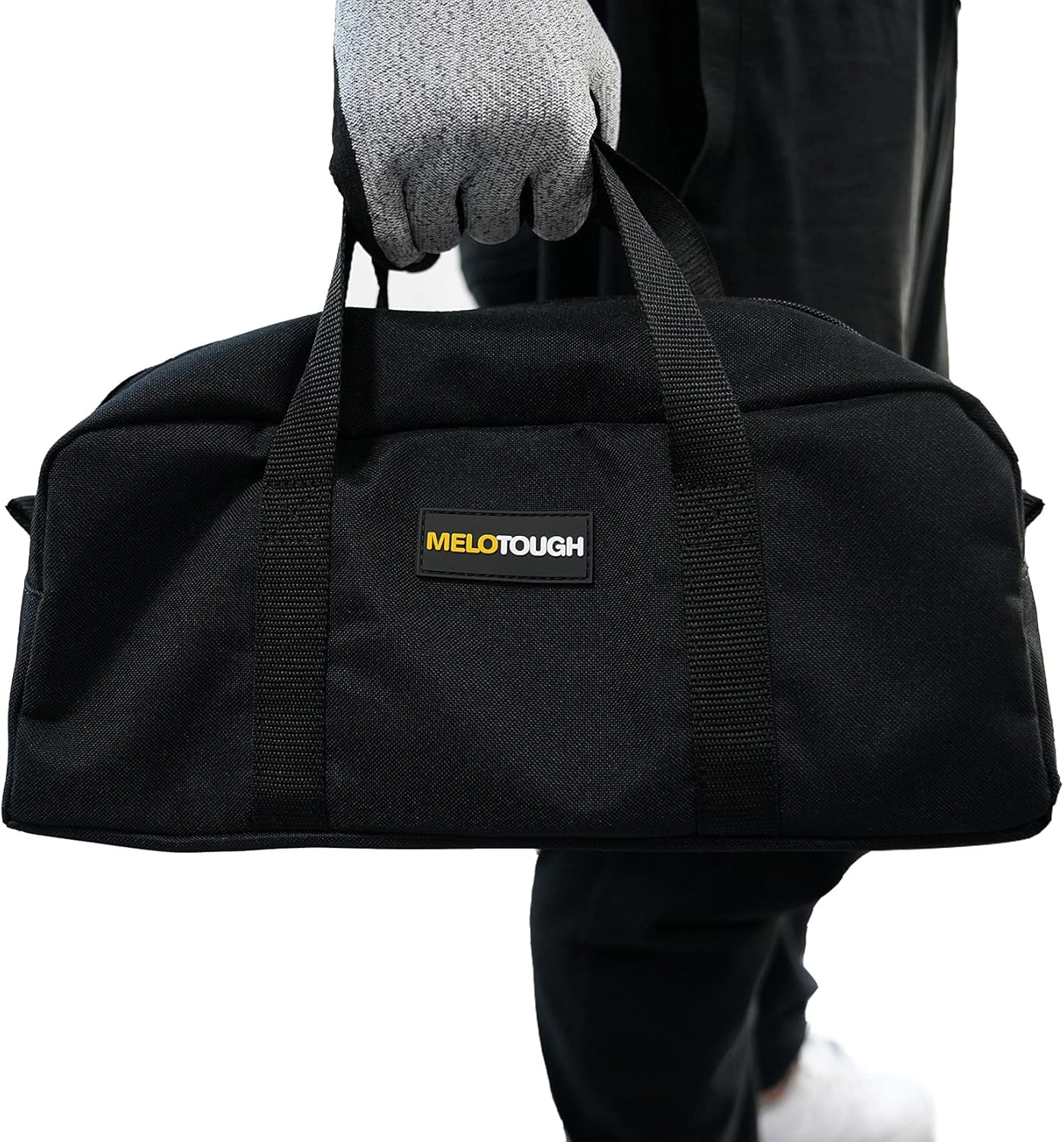 MELOTOUGH Utility Tool Tote Bag Tool Organizer Bags + Utility Rudded Tool Bag Small Canvas Tool Bag with Zipper