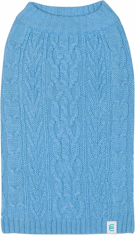 Blueberry Pet Dog Sweater - Suéter navideño para perros grandes, ropa clásica de mezcla de lana, cálido y acogedor, espalda de 18", pecho de 24.25"-27.5", perfecto para climas fríos