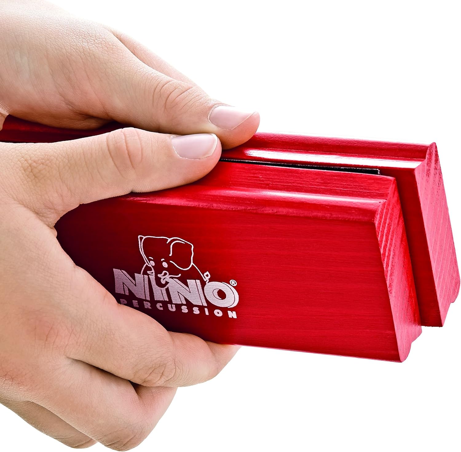 Nino Percussion NINO940R Wood Sand Block Pair, Red