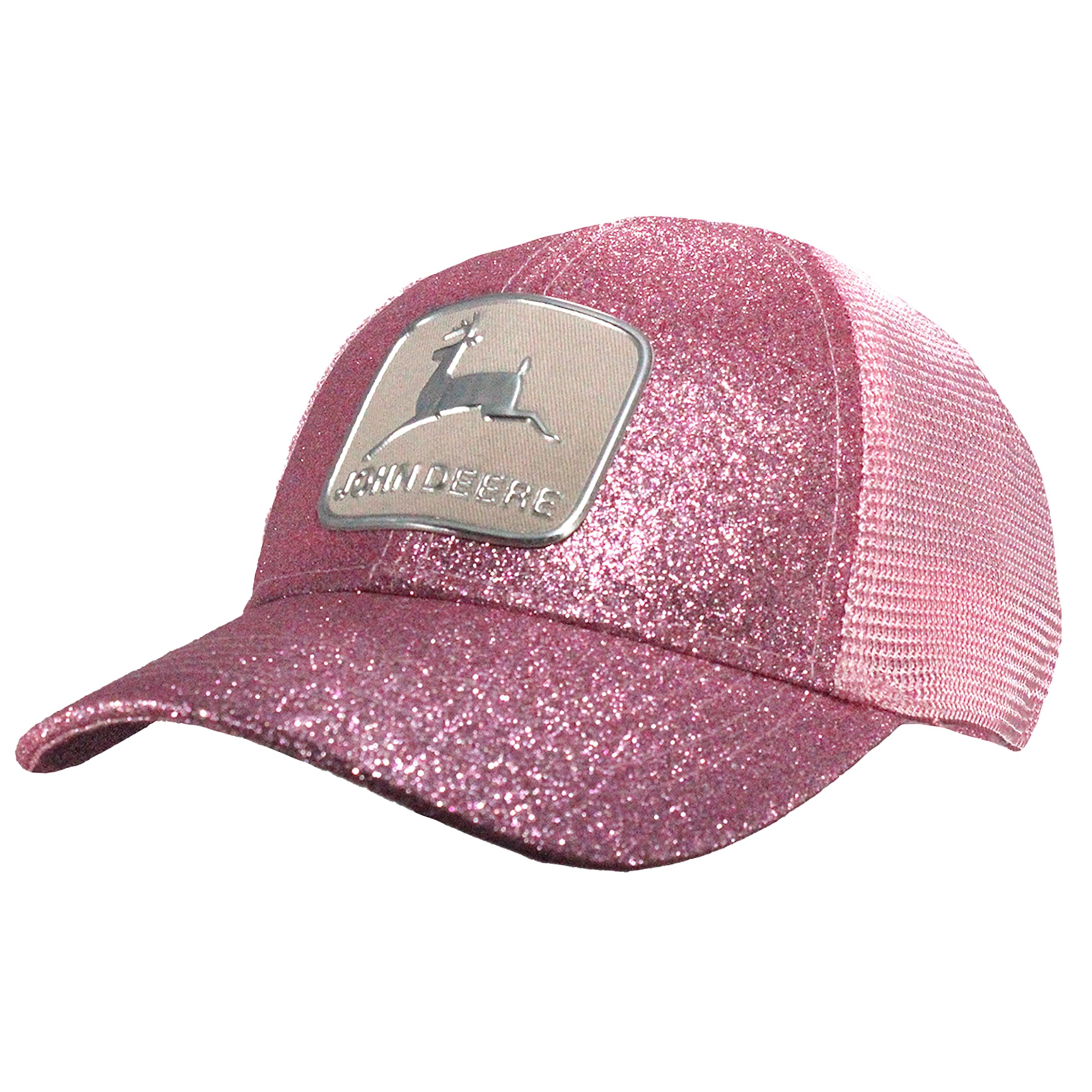John Deere Pink Glitter Historic Tm Cap-One Size