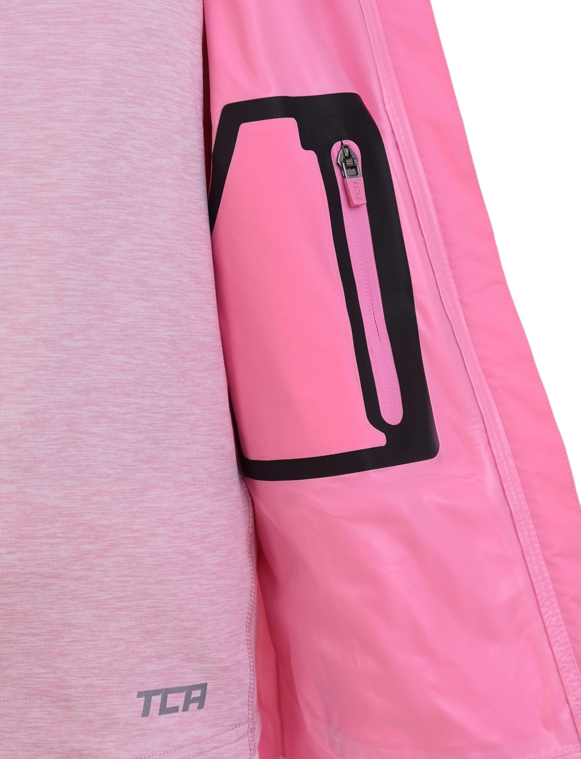 TCA AirLite 2.0 Veste de Course Imperméable pour Fille avec Poches Zippées