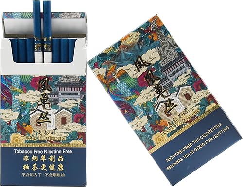 Horkadu Cigarrillos de hierbas, sin tabaco, sin nicotina, 2 paquetes, 40 ahumados