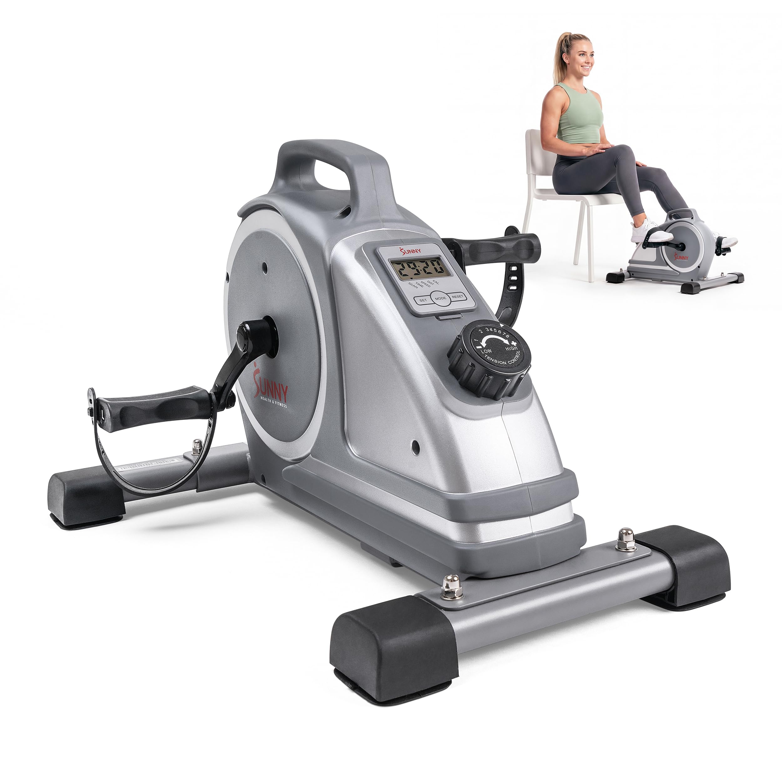 Sunny Health & Fitness Dual Function Under-Desk Bike