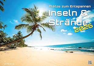 Islands & Beaches Calendar 2026 - Places to Relax - DIN A3 Format (approx. 42 cm x 30 cm)