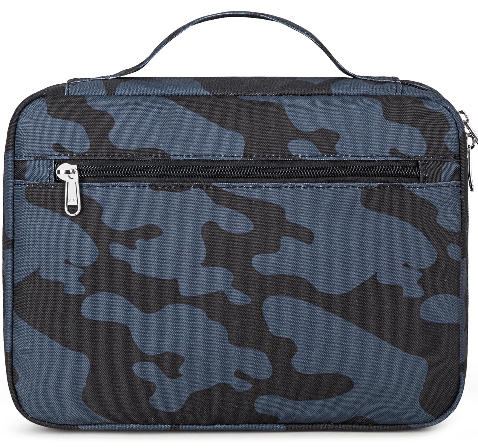 JIANYA Bible Cover for Boys Kids Bible Case Church Bag Childrens Bible Carrying Case with Handle and Zippered Pocket, Camo Gray
