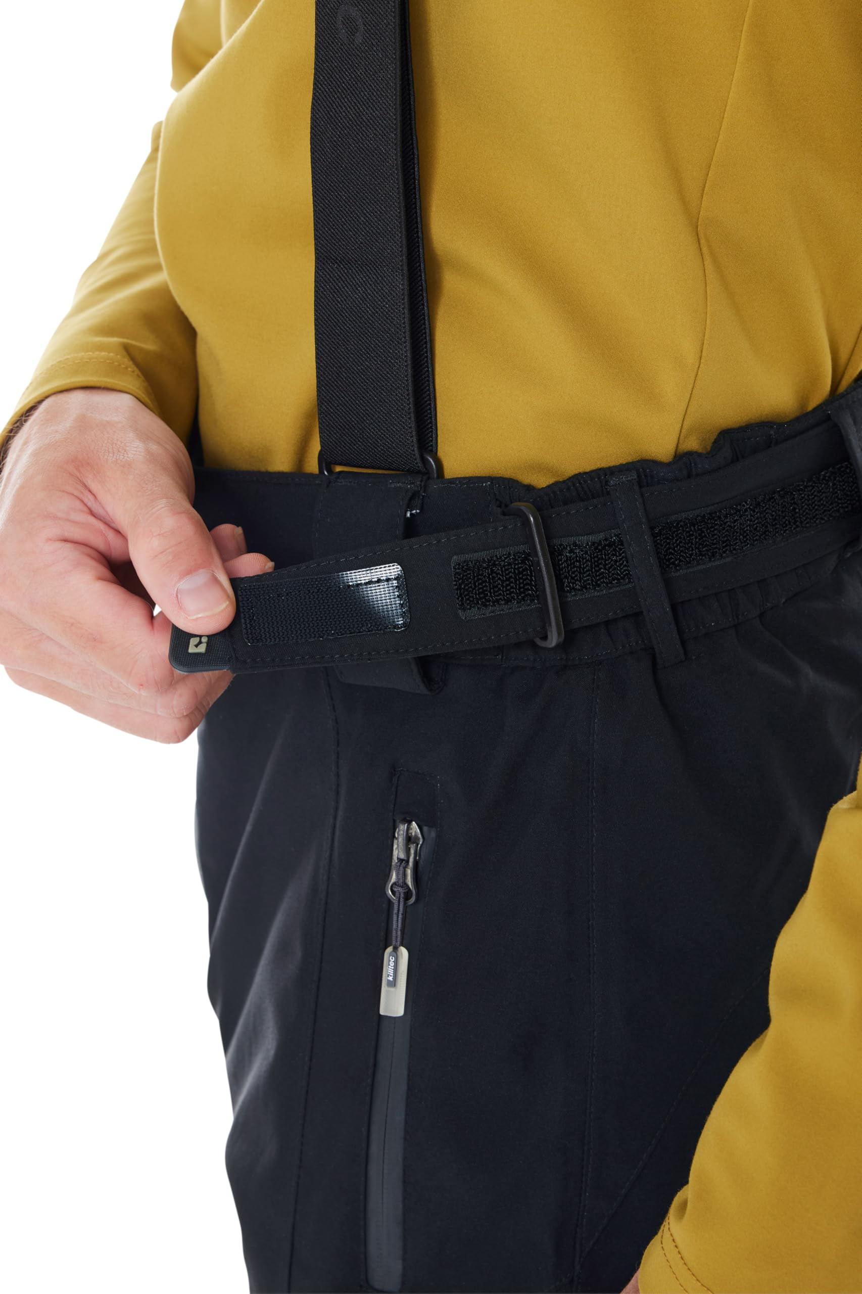 killtec Herren Skihose/Funktionshose mit abnehmbaren Trägern