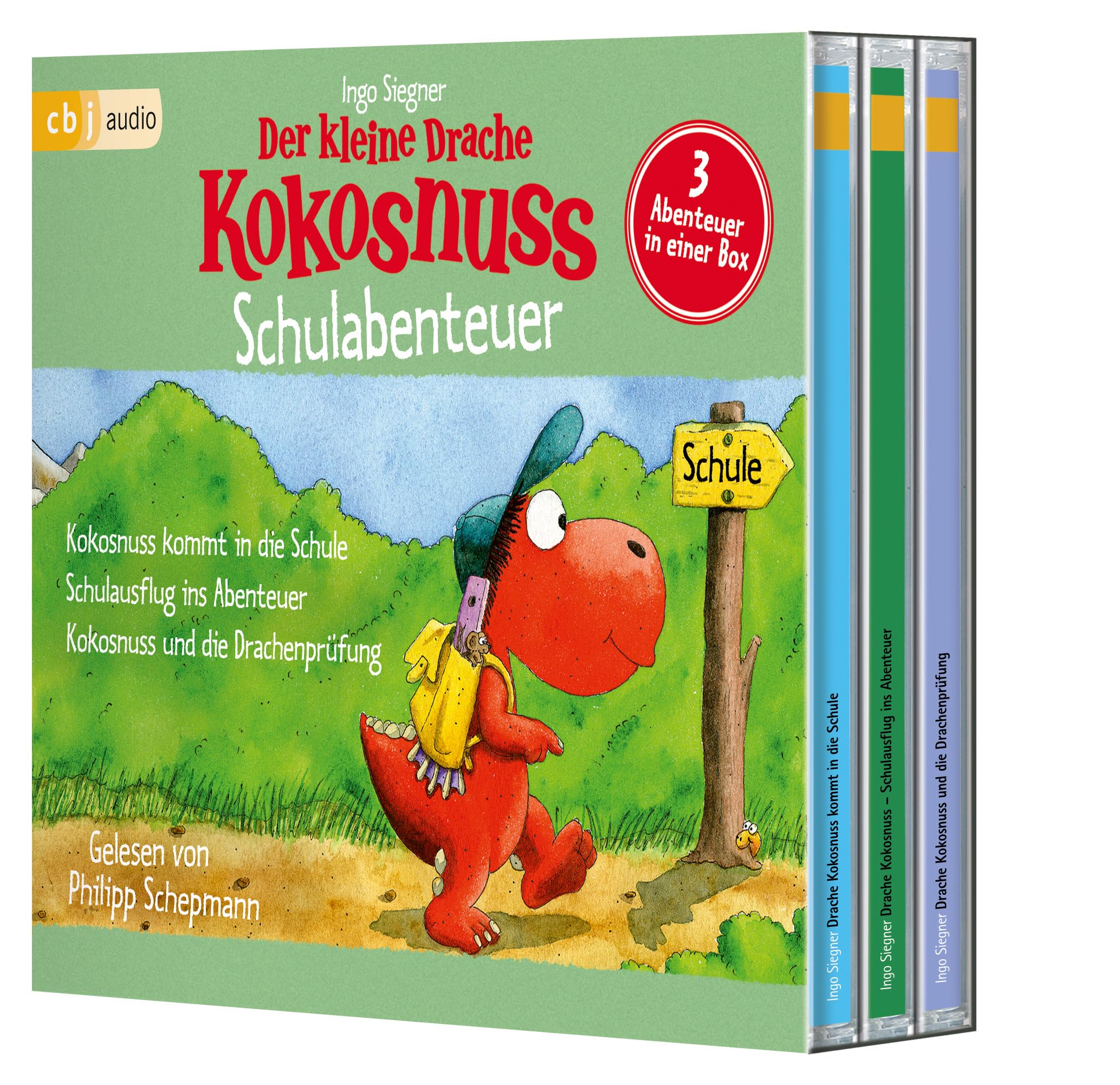 Der kleine Drache Kokosnuss Schulabenteuer Hörbuch-Box Der kleine Drache Kokosnuss – Schulabenteuer Hörbuch-Box