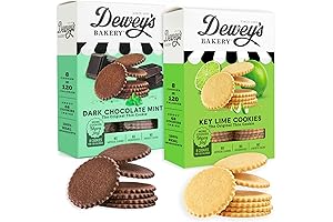 Dewey's Delightful Moravian Cookie Variety Pack: Key Lime and Chocolate Mint Treats