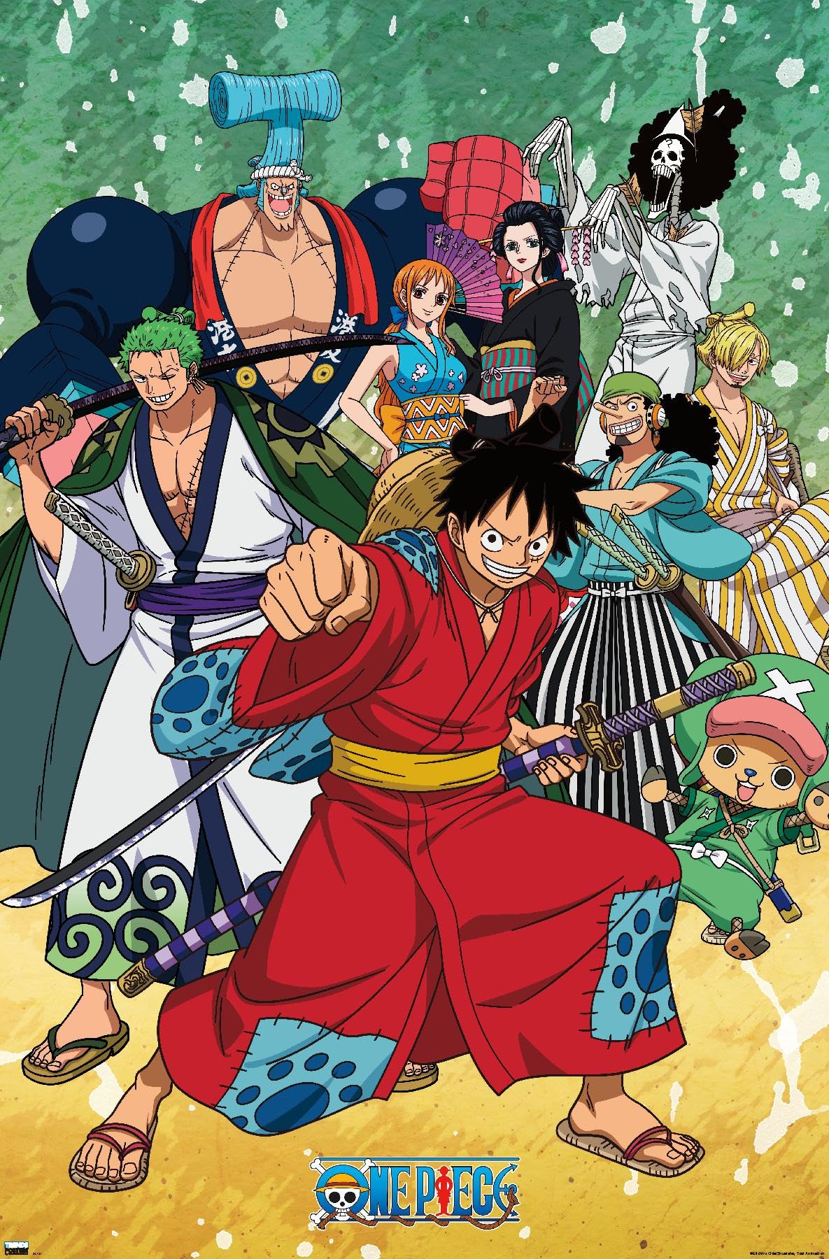 【ONE PIECE】ポスター Amazon.com: One Piece: Wano Country - Samurai Crew Wall Poster