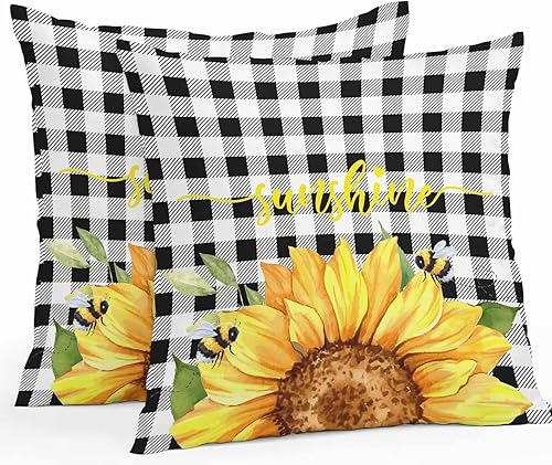 Miniatura 10 de Juego de 2 fundas de almohada modernas para exteriores, diseño de líneas geométricas onduladas, impermeables, decorativas, impermeables, para sofá,