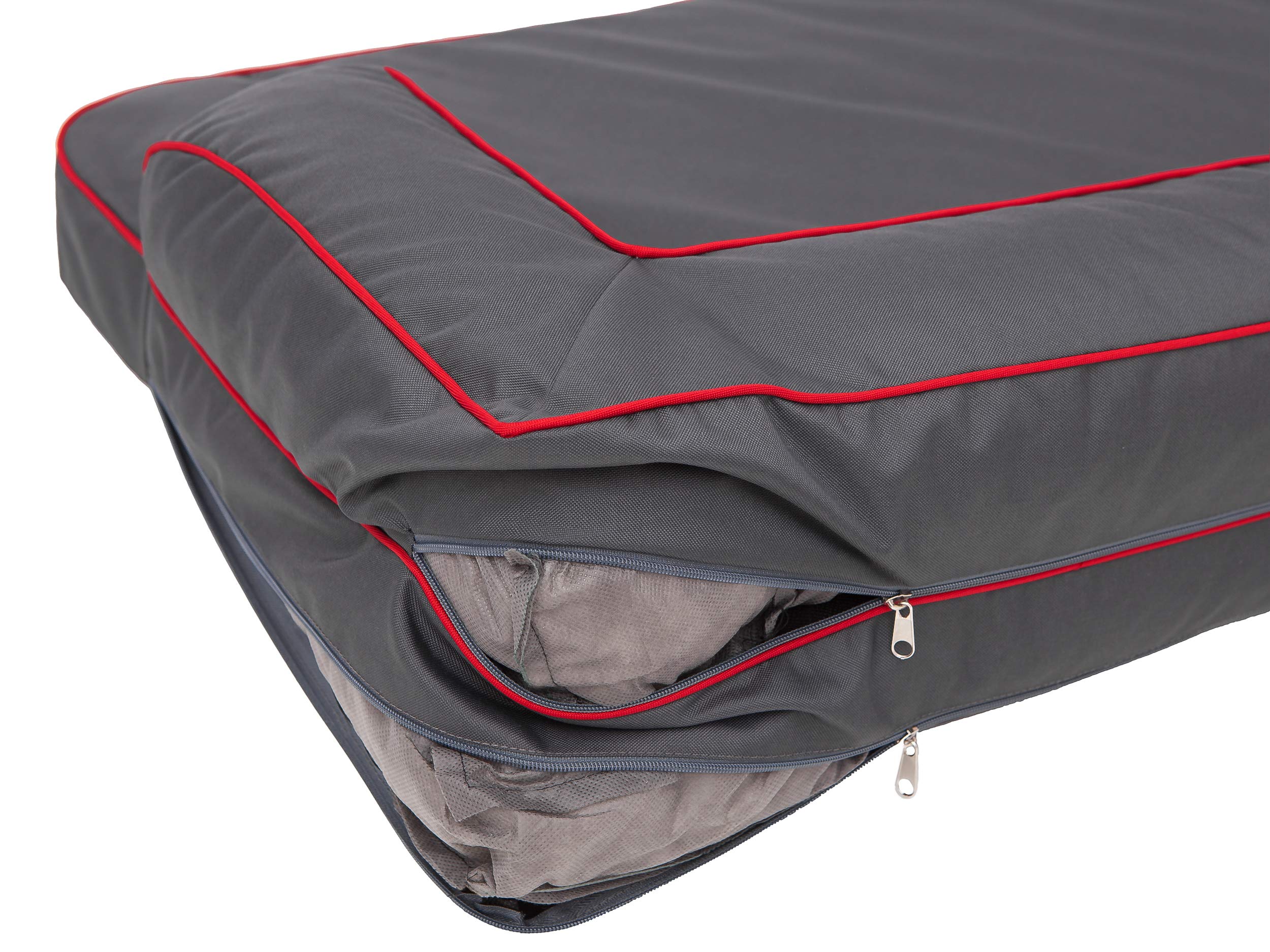 Cuccia per cani e gatti, cuccia per animali domestici, cuscino per cani, letto per cani, materasso per animali domestici, grigio, L – 80 x 48 cm
