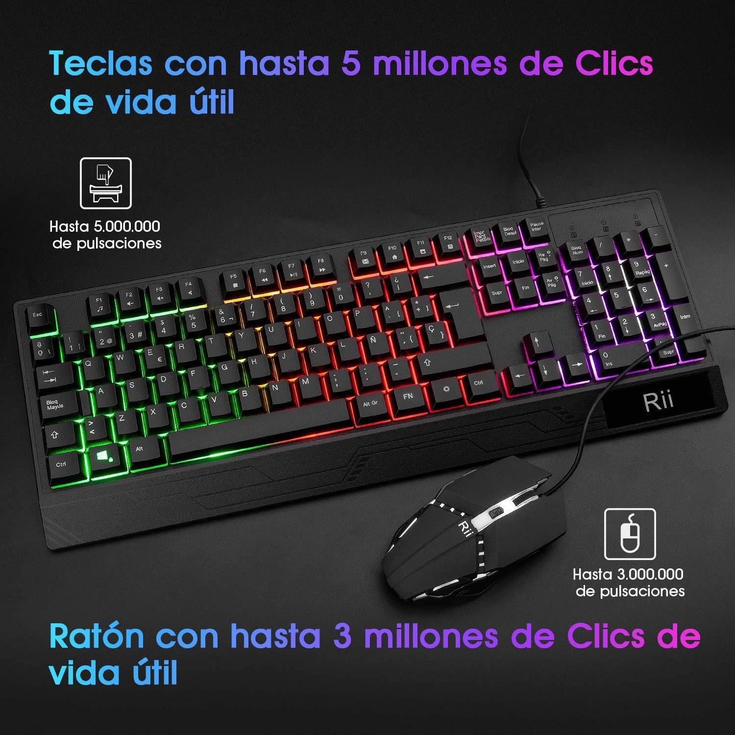 Rii RK400+ Keyboard and Mouse Lifespan