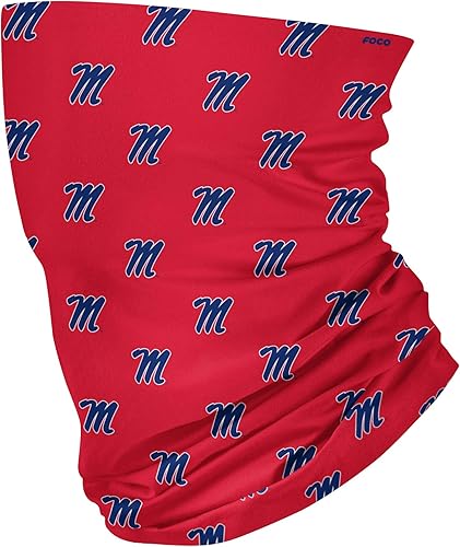 Miniatura 14 de FOCO NCAA unisex-adult Ncaa Team Logo Neck Gaiter Multiuse Logotipo grande.,Mini logotipo impreso.,Vacaciones en bloque ocupado,Hibisco