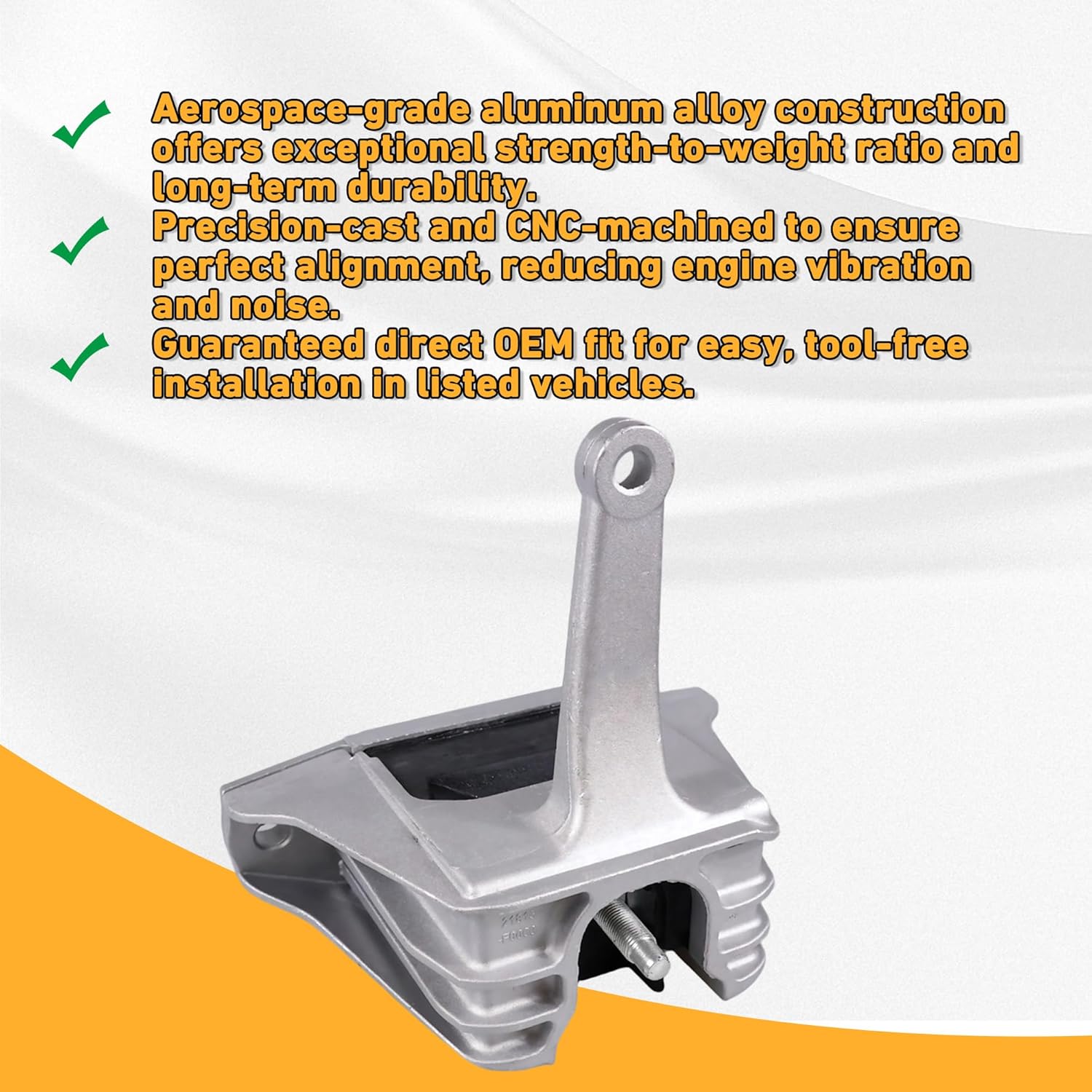 Right Engine Motor Mount Replacement for 2017-2020 Hyundai Elantra/ 2018-2020 Hyundai Elantra GT Replace # 21810-F2000 10029