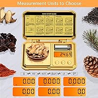 Vista 4 de Báscula digital de bolsillo de 10.58 oz x 0.00 oz de precisión, pequeña báscula de oro de alta precisión, peso digital gramos y onzas para joyas