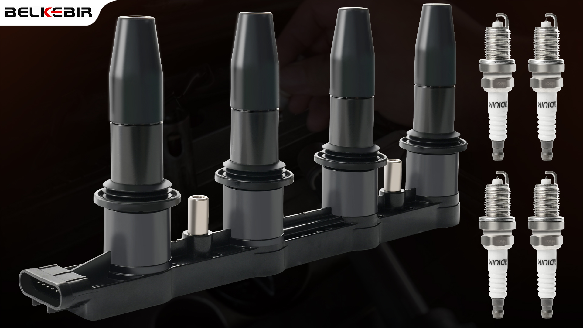 Amazon.com: Ignition Coil Pack & 4PCS Iridium Spark Plugs Replace