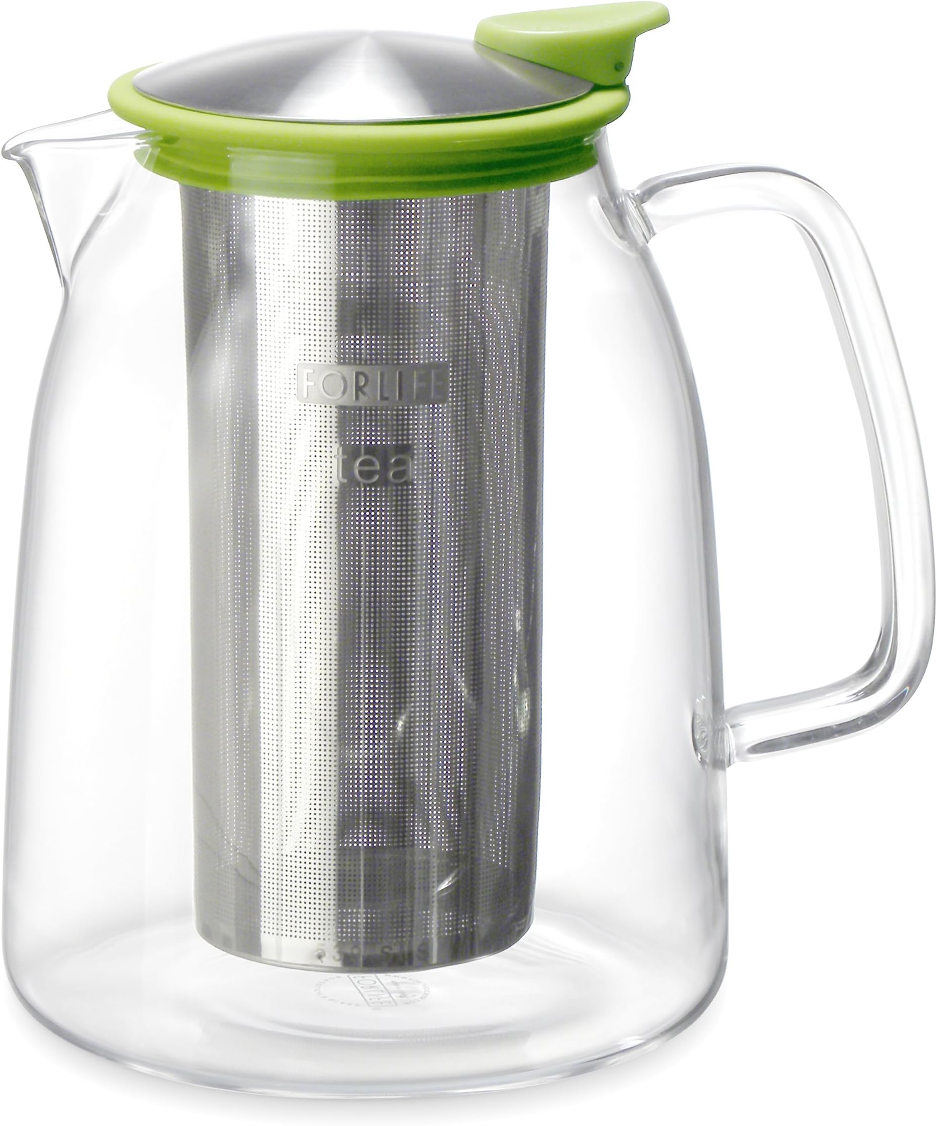 FORLIFE Mist Iced Tea Jug with Basket Infuser, 68Ounce