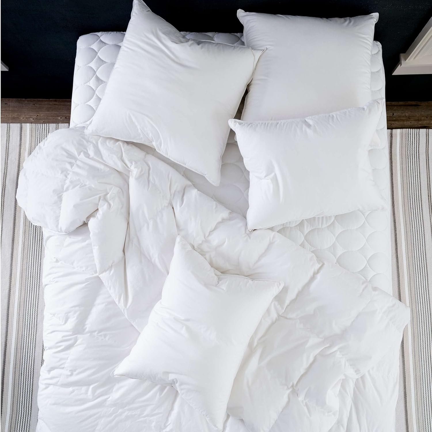 Pine Cone Hill Mantra Down Alternative Duvet Insert, Queen Size, White Solid Pattern