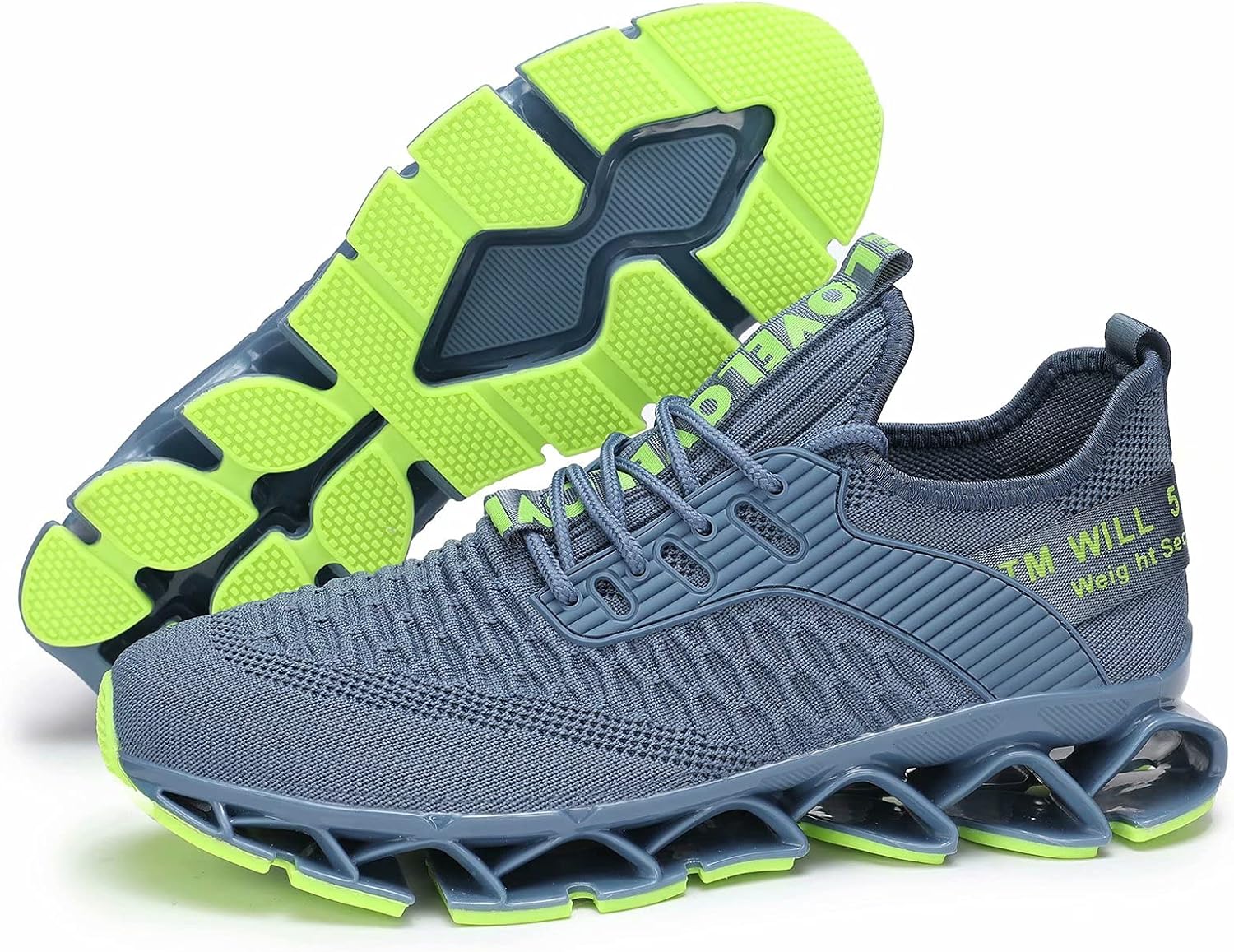 Vooncosir Men's Fashion Sneakers Breathable Mesh Running Shoes Blade Non Slip Soft Sole Casual Athletic Walking Shoes - Image 5