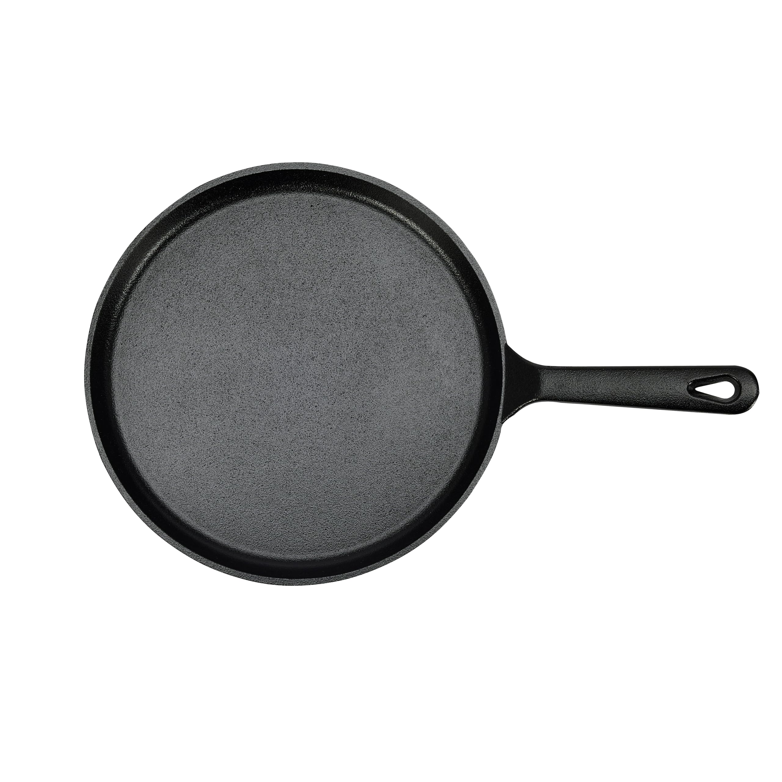 Amazon Basics - Rotonda Piastra tonda in ghisa pretrattata, da 26,67 cm, Nero