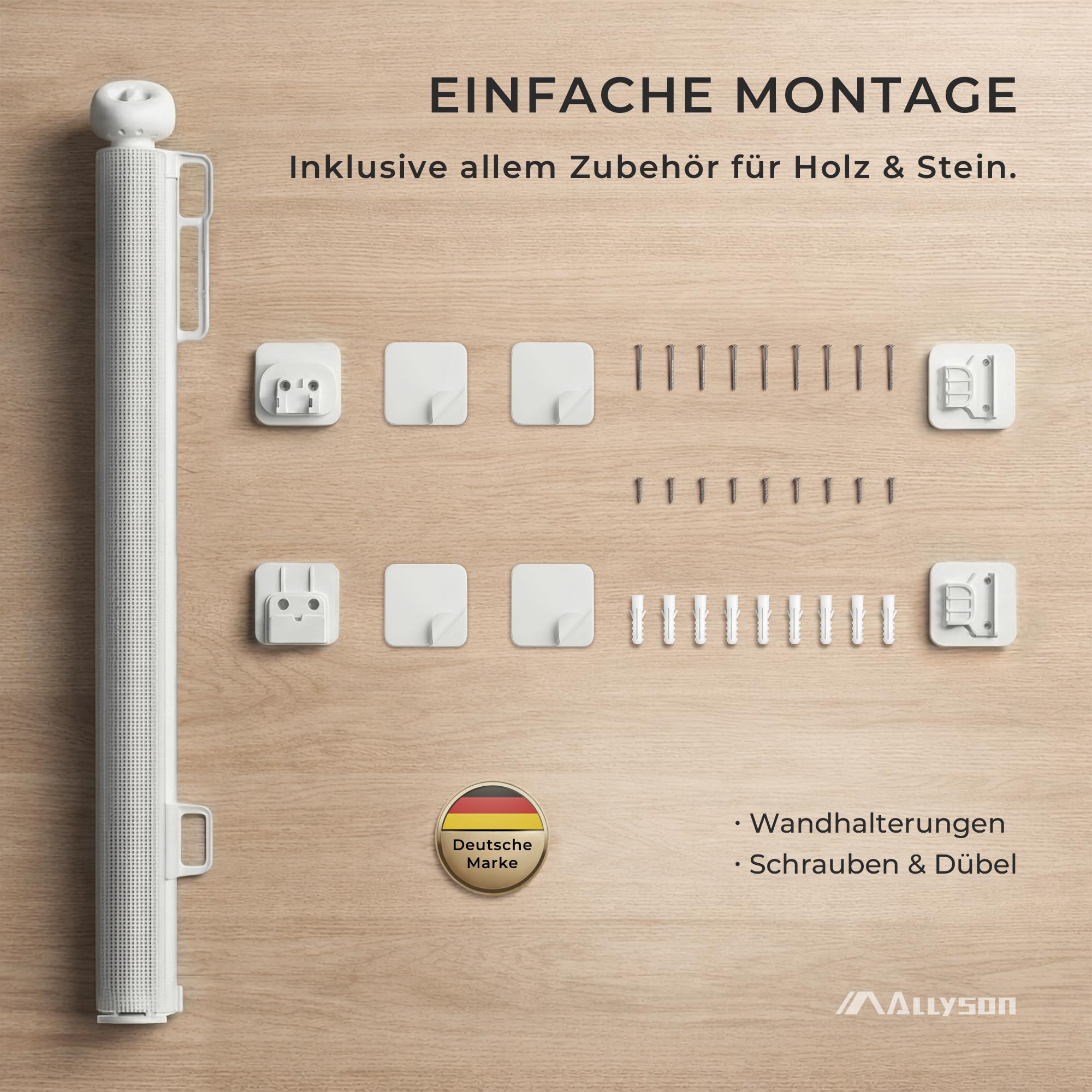 Allyson Treppenschutzgitter Ausziehbar, Türschutzgitter bis 140 cm, Kinderschutzgitter 84 cm Höhe, Verstellbar & Stabil – Weiß