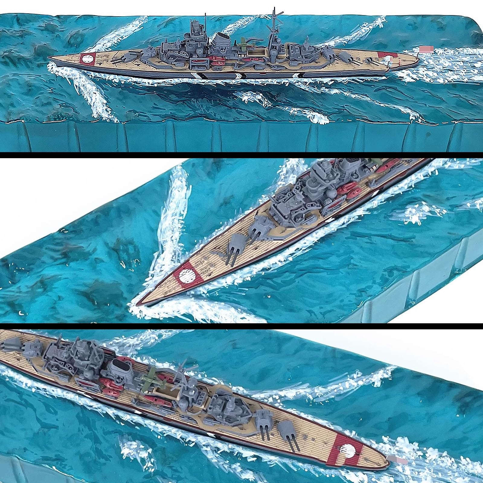 1:1000 Deutscher Schwerer Kreuzer Prinz Eugen, Simulations-Kriegsschiffmodell, klebstofffreie Farbtrennung, fertige Ornamente, militärische Hobby-Sammlungsgeschenke