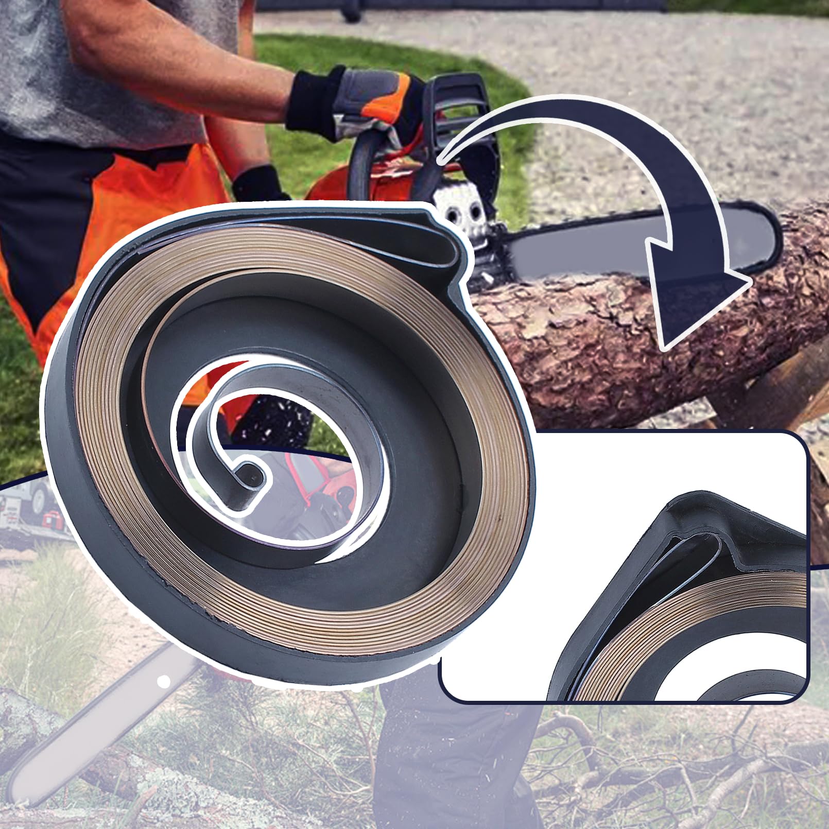 Kit De Ressort De Poulie De Démarrage Pour Tronçonneuse Husqvarna 61 - Foto 3